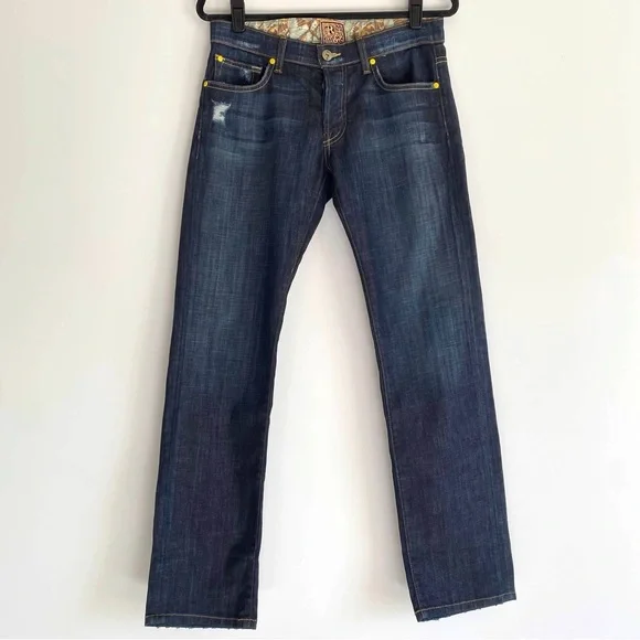 Rich & Skinny Jeans in Twilight Vintage Dark Denim Low Rise Size 27